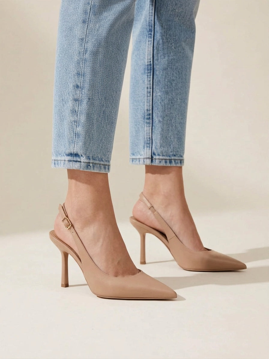 Bella – Beige Leer