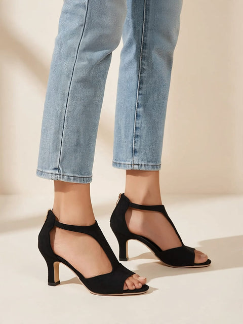 Ciska | Sandalen met hak en open tenen