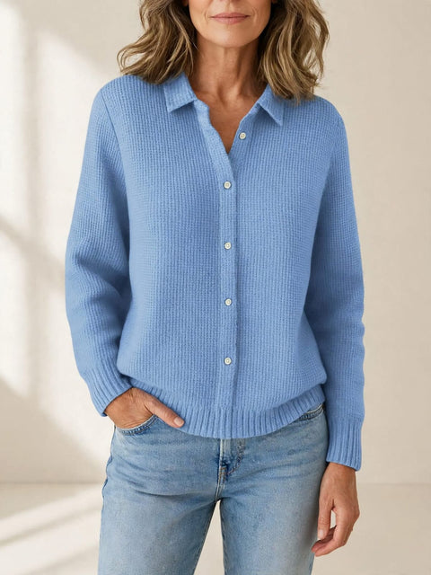 Amber | Gebreide cardigan met knoopsluiting