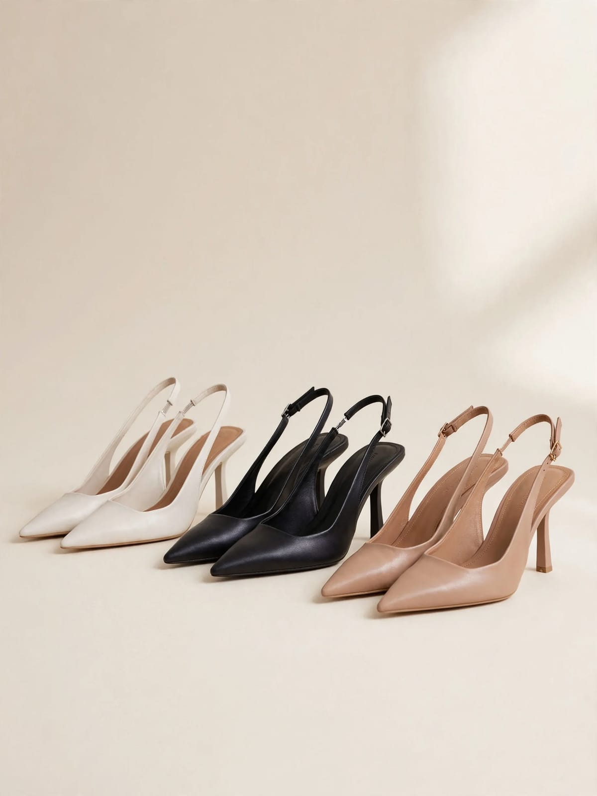 Bella – slingback pumps – Kleurenoverzicht 2/2 (3 kleuren)