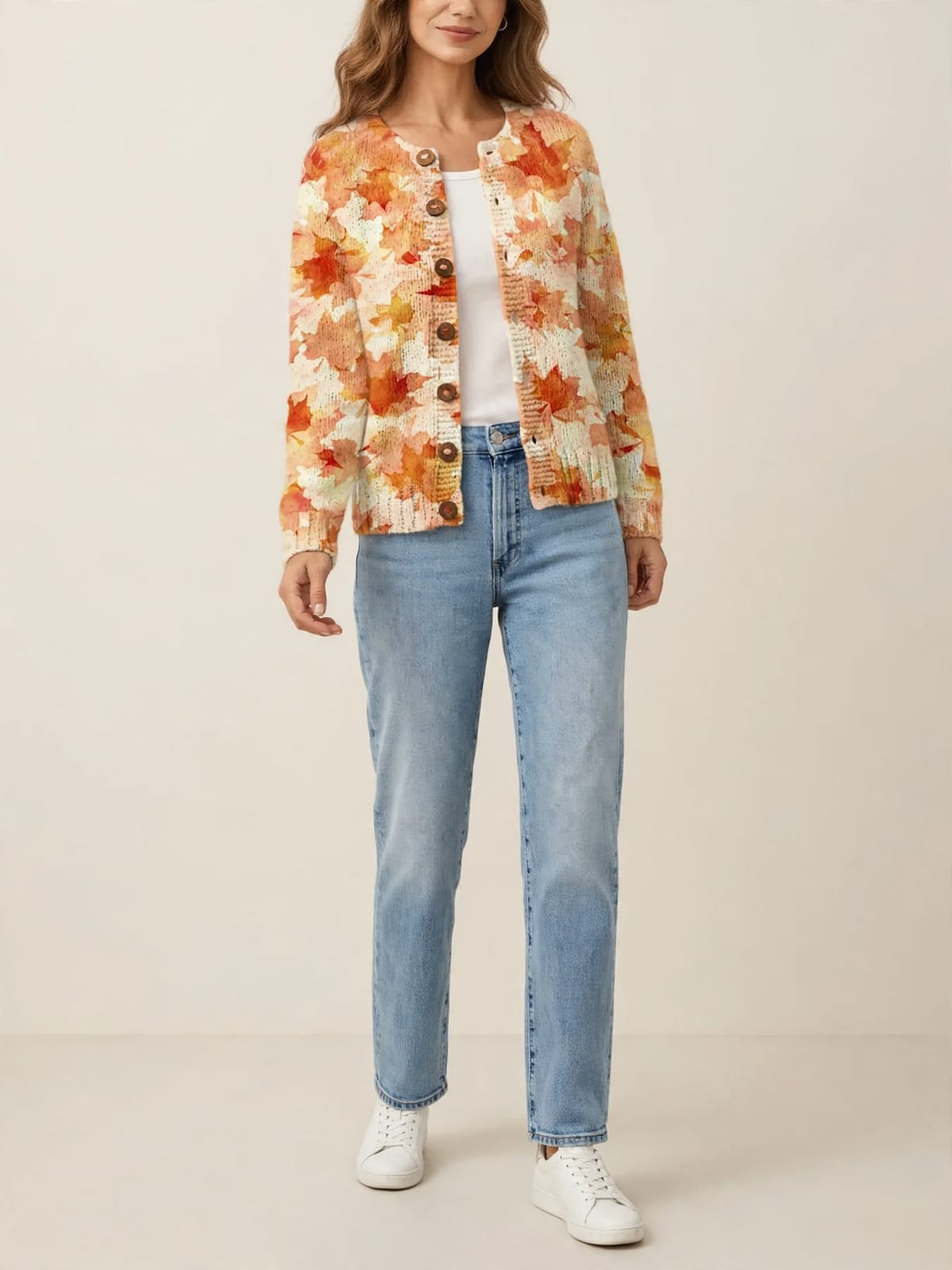 Briarwood – vintage gebreid vest – Hele lengte