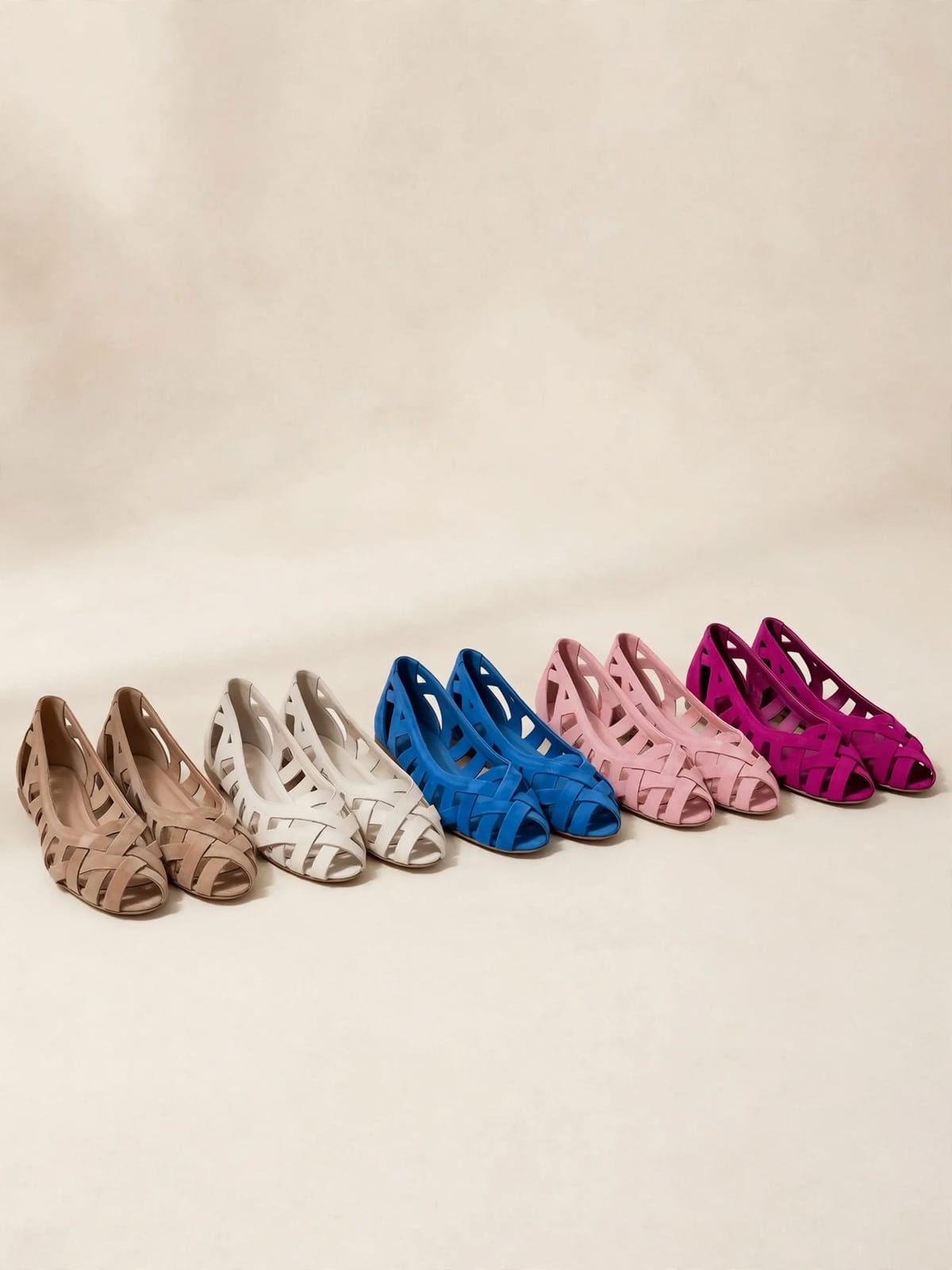 Caterina – gevlochten sandalen – Kleurenoverzicht 1/2 (5 kleuren)