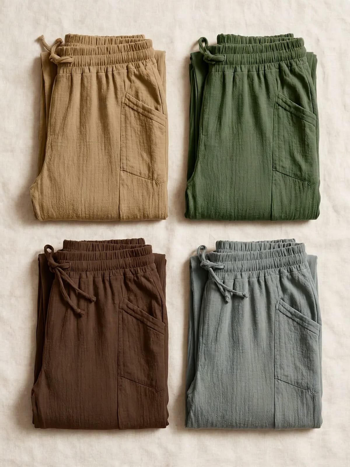 Cécile – comfortabele driekwart broek – Kleurenoverzicht 2/2 (4 kleuren)
