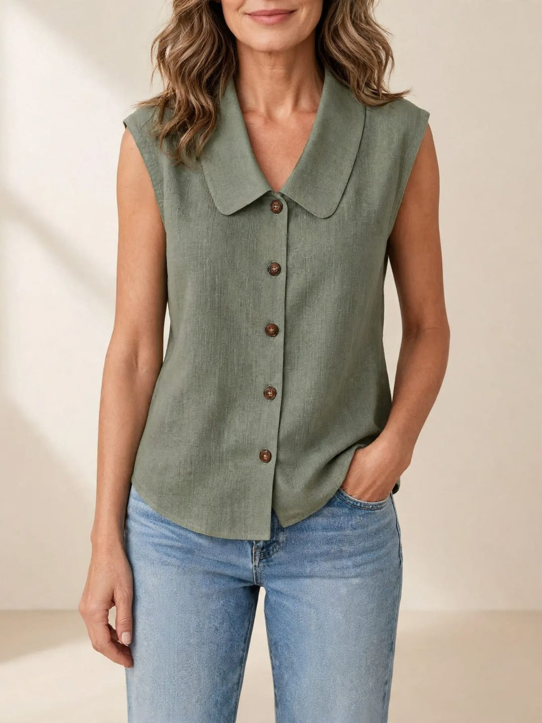 Cynthia | Comfortabele blouse met kraag
