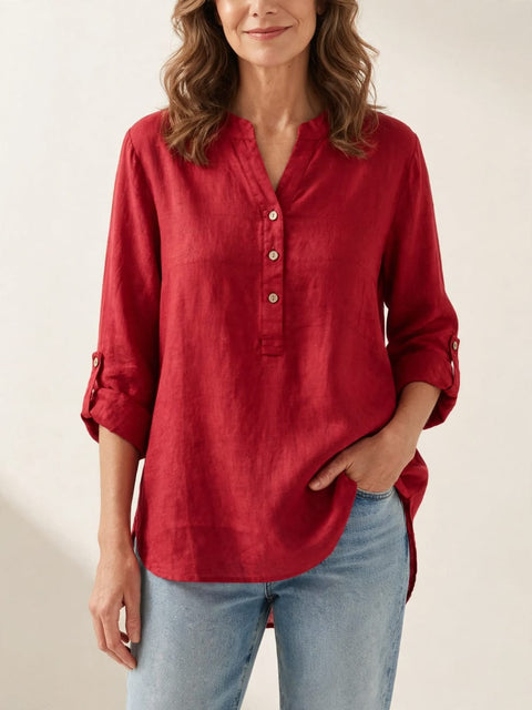 Danielle | Luchtige en comfortabele blouse met knoopsluiting