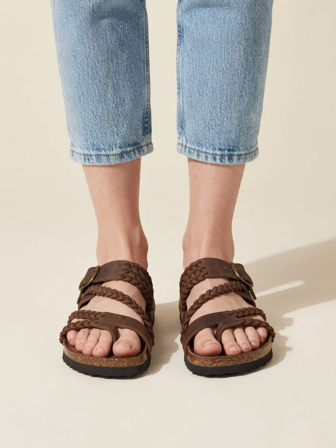 Danique | Elegante gevlochten sandalen