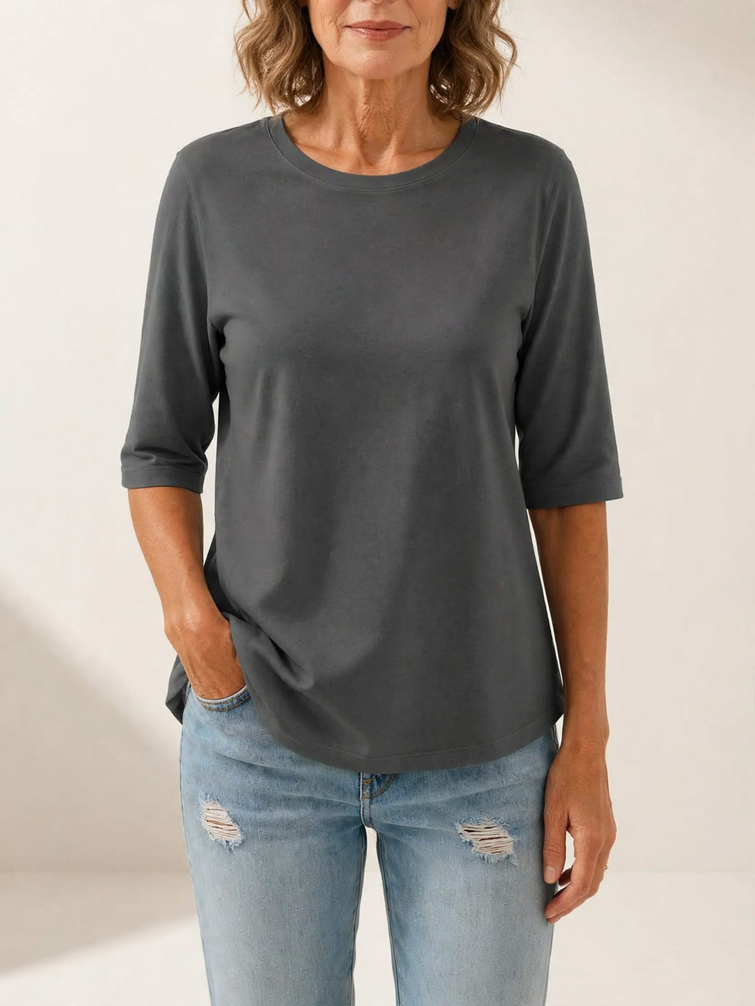 Eefje | Comfortabel t-shirt met extra armbedekking