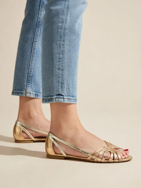 Eleonora | Gouden sandalen