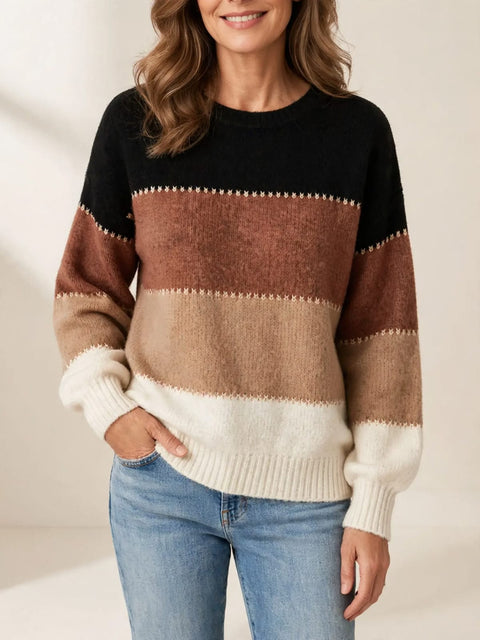 Femke | Comfortabele trui met kleurverloop