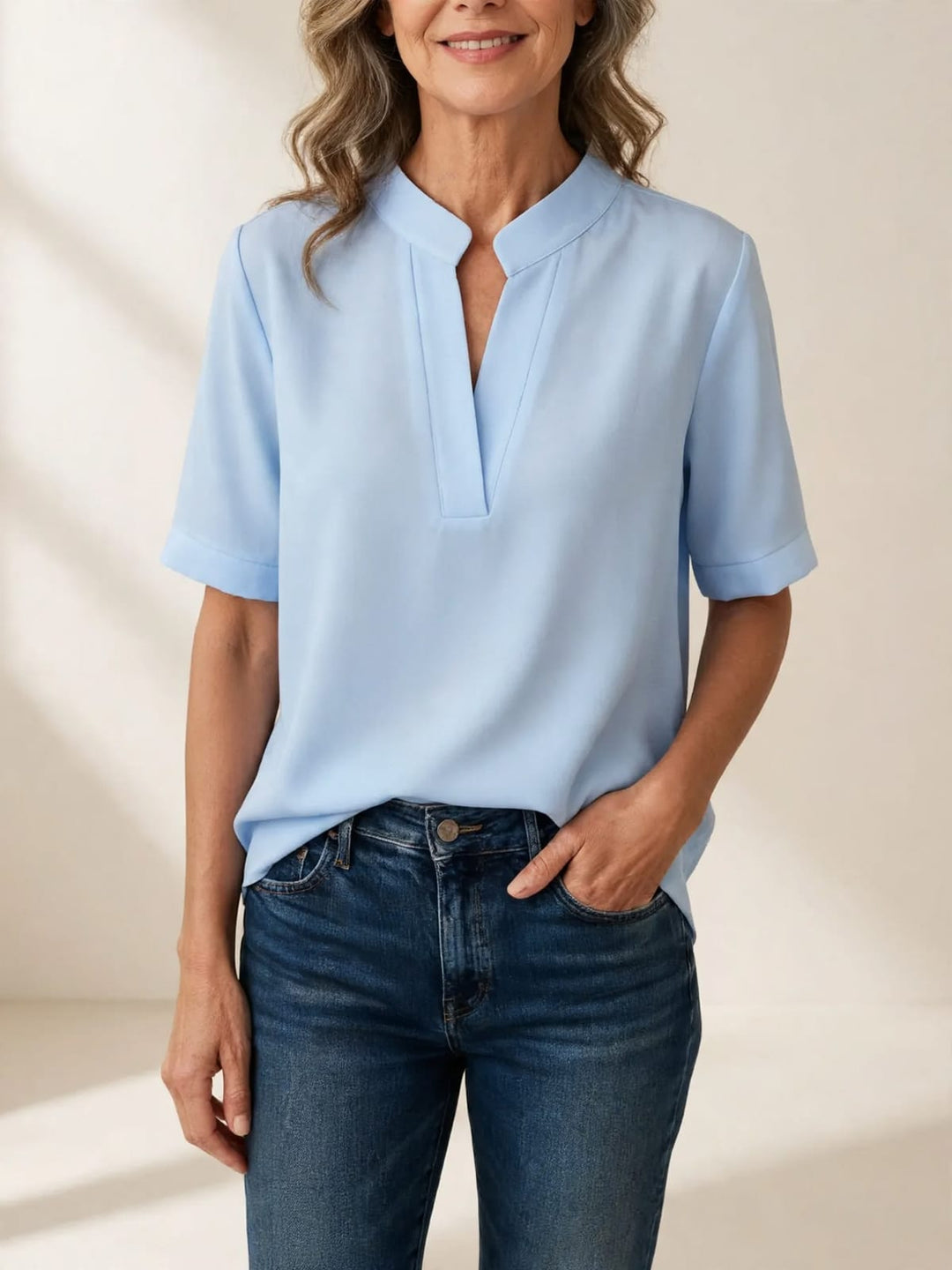 Karlijn | Elegante blouse met verfijnde kraag