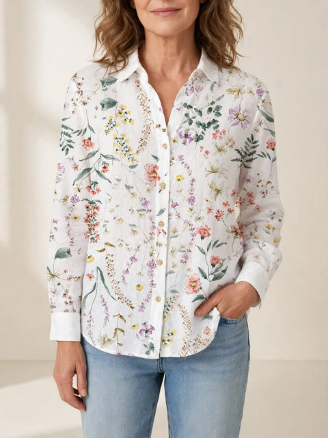 Lichte en kleurrijke blouse met print