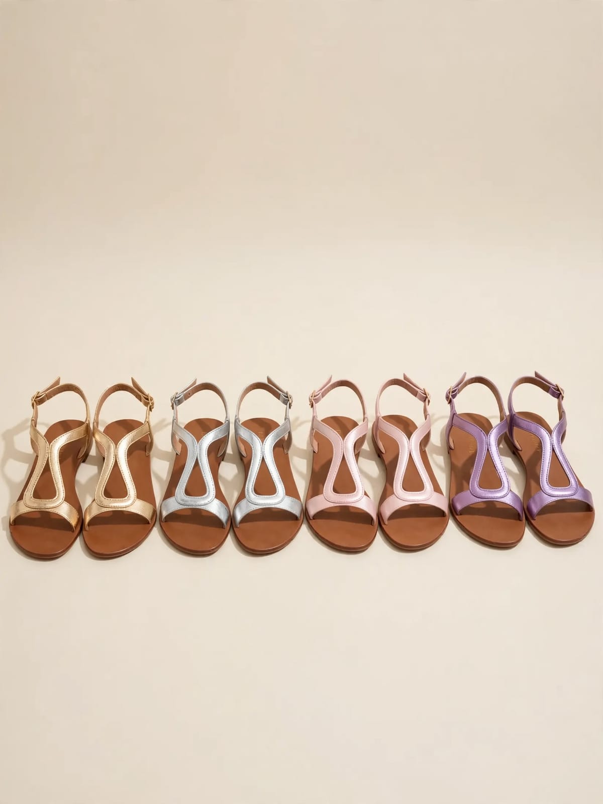 Luna – zomersandalen – Kleurenoverzicht 1/2 (4 kleuren)