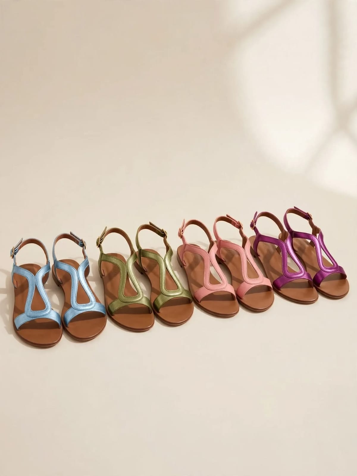 Luna – zomersandalen – Kleurenoverzicht 2/2 (4 kleuren)