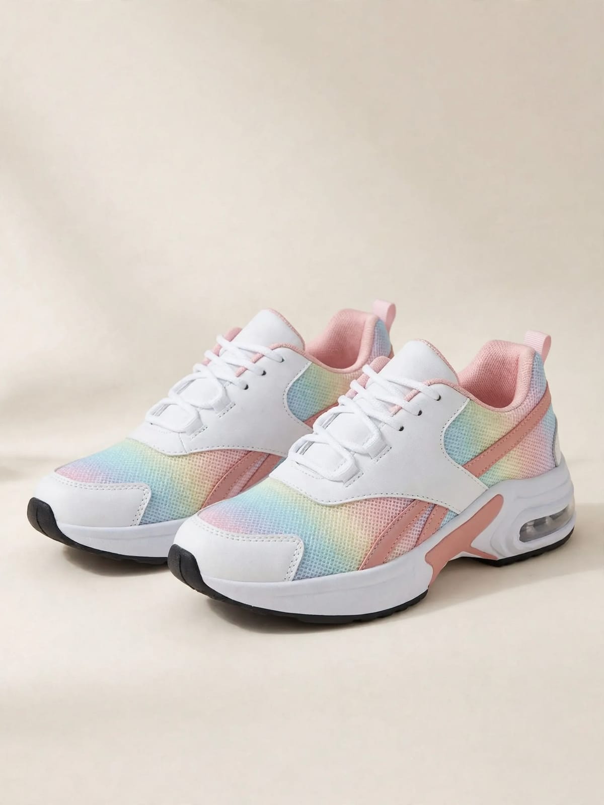 Maria™ – comfortsneaker met luchtzool – Regenboog – productfoto driekwart