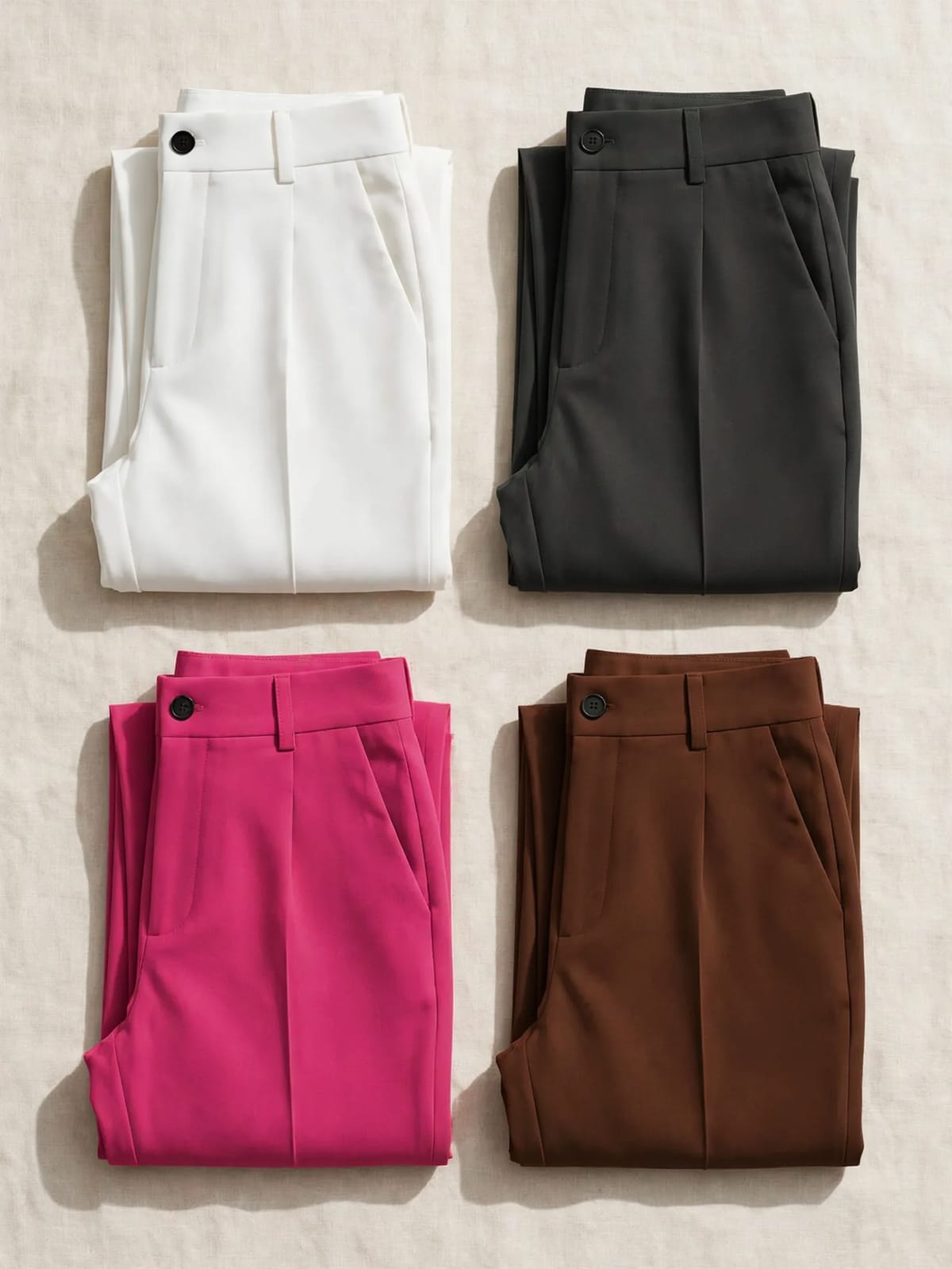 Marjan – elegante high-waist broek – Kleurenoverzicht 2/2 (4 kleuren)