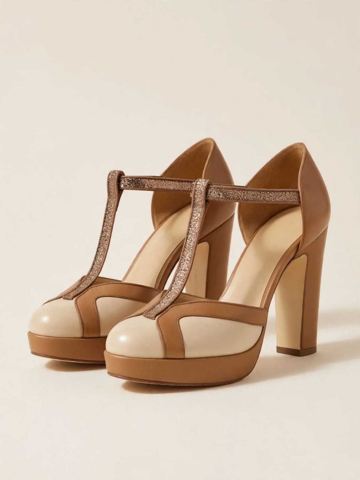 Nadia – elegante T-bandpumps – Productfoto driekwart