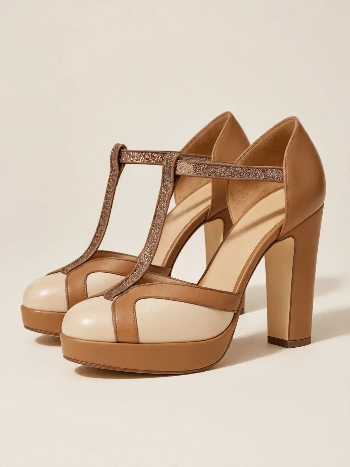 Nadia – elegante T-bandpumps – Productfoto zijkant