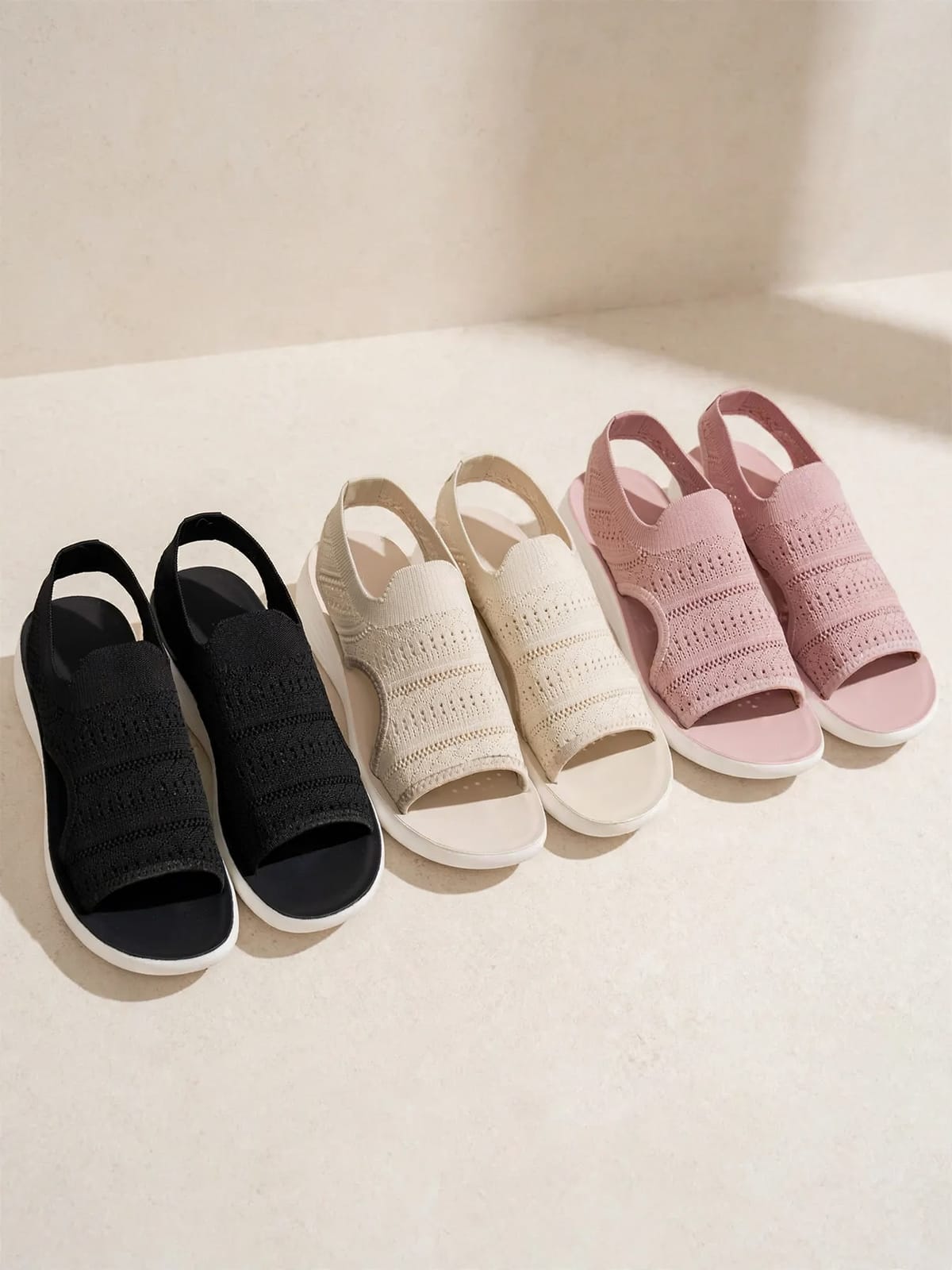 Rozemarijn – ademende sandalen – Kleurenoverzicht 1/2 (3 kleuren)