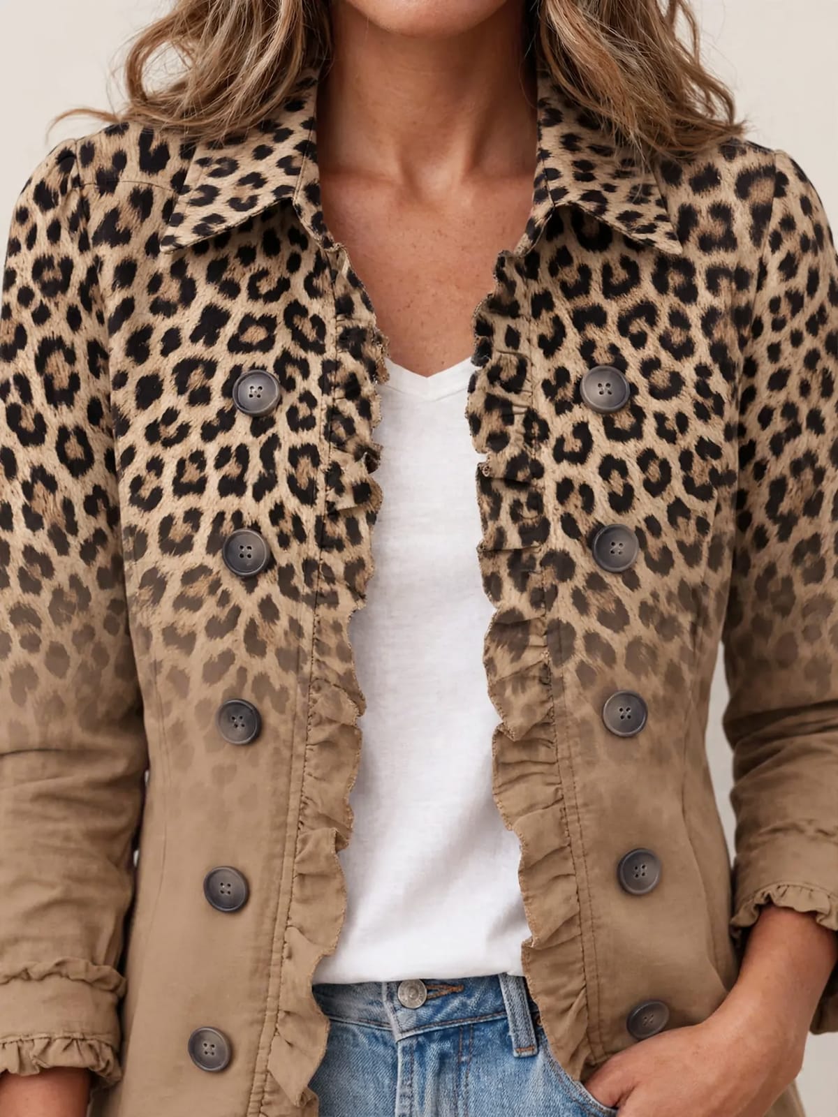 Tawny – luipaardjas met kleurverloop – Detail