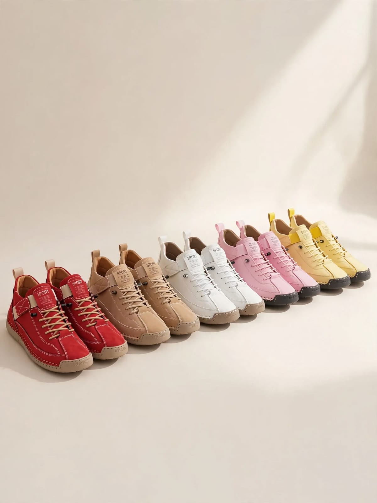 Vanessa – comfortabele wandelschoenen – Kleurenoverzicht 2/2 (5 kleuren)