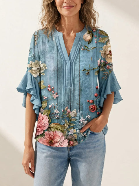Yvonne | Blouse met bloemenprint